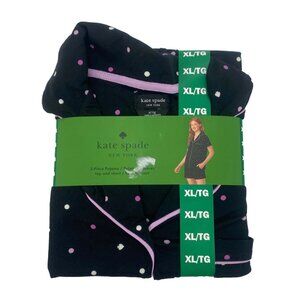 Kate Spade Women's Black Polka Dot Pyjamas: 2 Pieces / Various Sizes